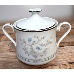 Lenox Tea Garden Bouquet Collection Porcelain Sugar Bowl With Lid